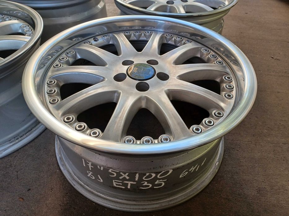 4 бр. алуминиеви джанти RH 17'' 5x100 , централен отвор 64.1, ET35, 8J