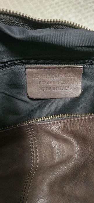 Дамска оригинална италианска чанта от естествена кожа. GENUINE LEATHER / BORSE IN PELLE / MADE IN ITALY“.   В