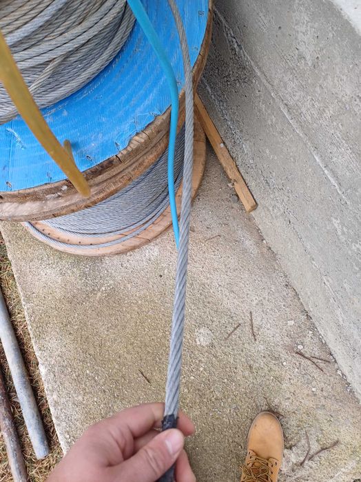 Cablu tiroliana de 12mm otel zincat