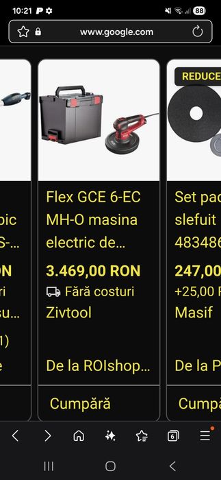 Masina slefuit Glet---  FLEX--D225