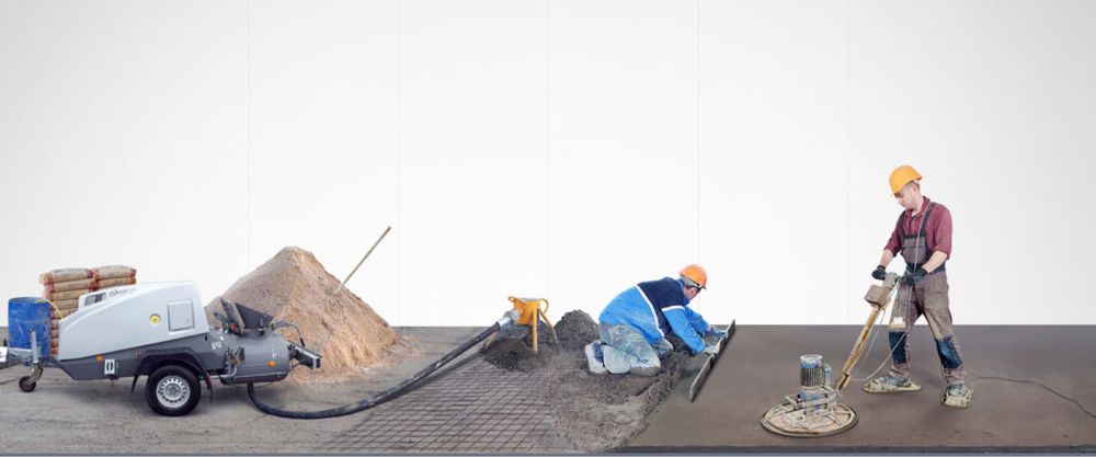 Полусухая стяжка пола