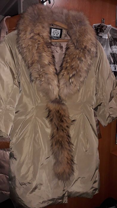 Куртка с кожанным ремнем