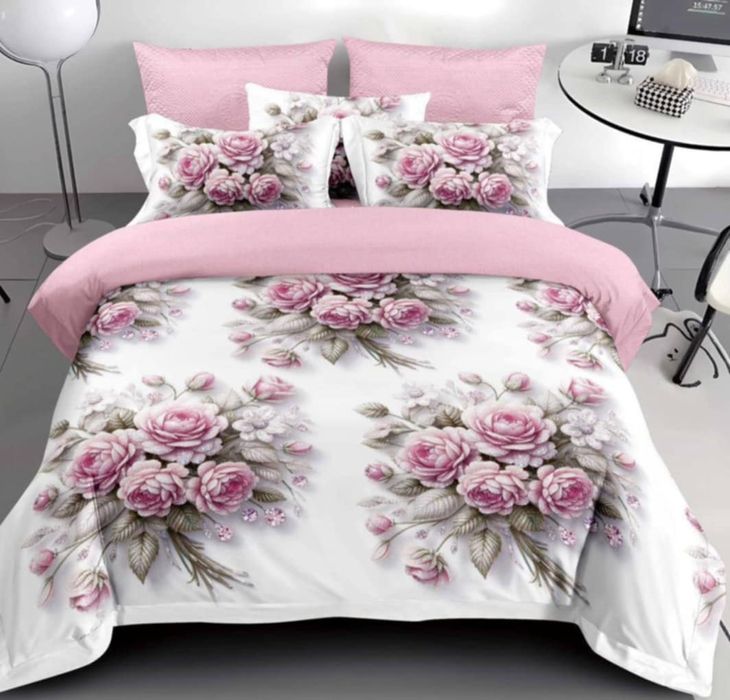 Lenjerie de pat finet 6 piese pentru pat dublu