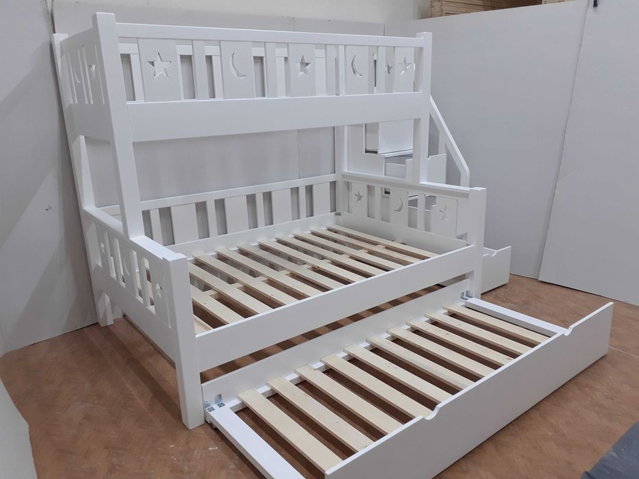 TRANSPORT GRATUIT.Pat etajat din lemn masiv.Cod 3519