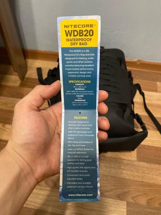 Тактический Герморюкзак, Рюкзак Nitecore WDB20