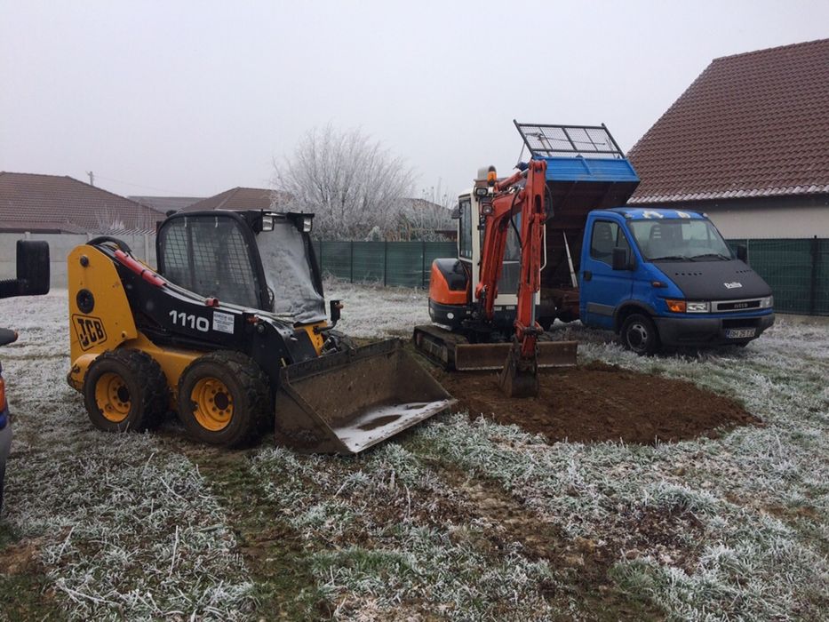 Bobcat și miniexcavator buldoexcavator de închiriat
