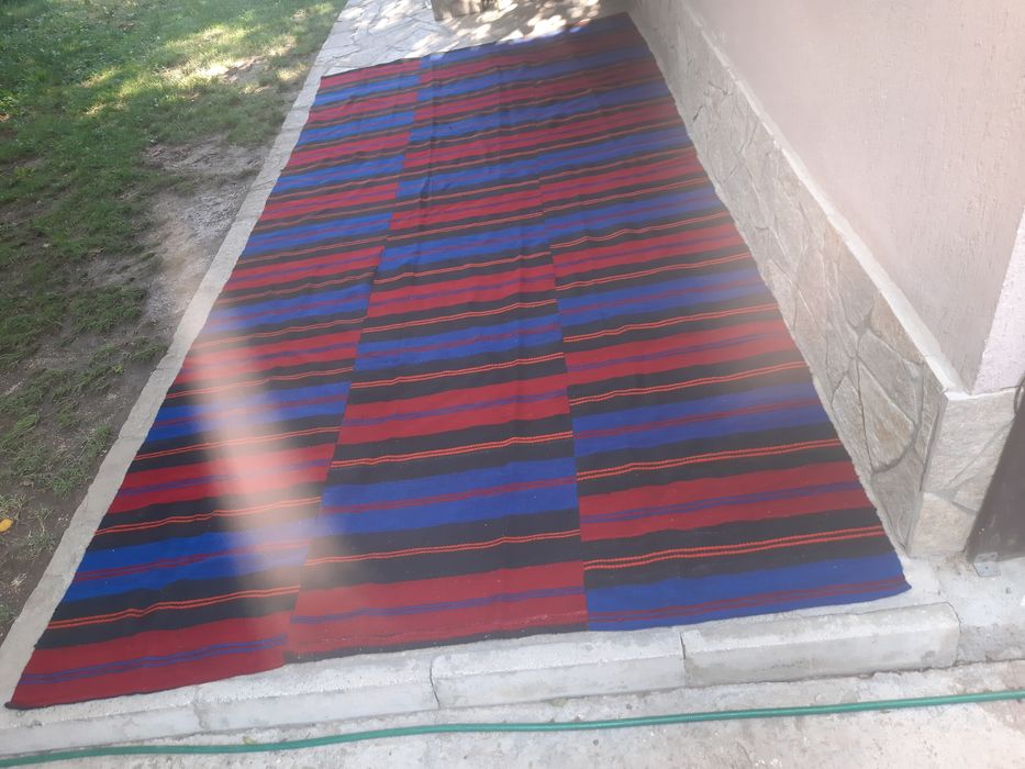 голяма родопска вълнена черга от миналия век НОВА!!