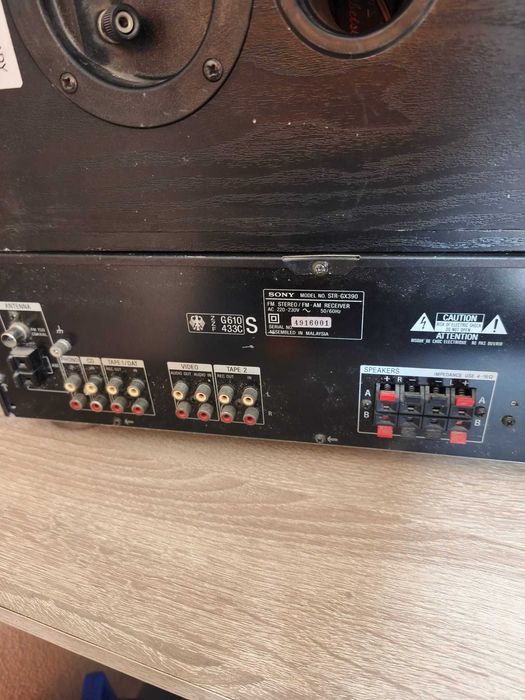 Sistem audio: Amplificator Sony STR-GX390 cu telecomandă + Boxe I.Q Mini Lady S 110