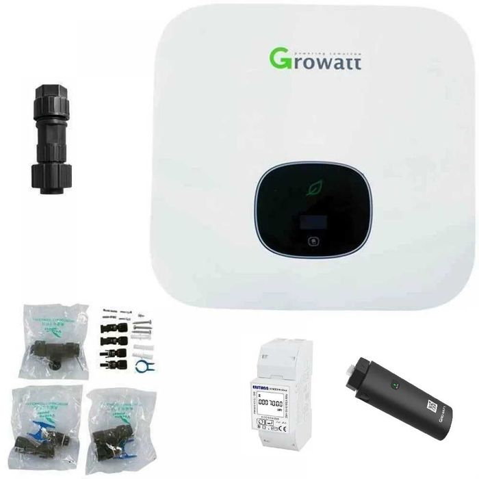 Invertor Ongrid monofazat 5kW cu dongle Wifi si Smart Meter