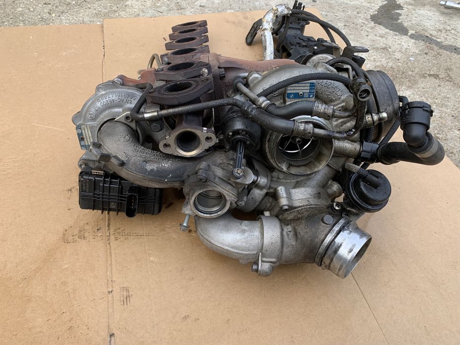 Set turbine si galerie BMW N57D30B Biturbo 313cp si anexele