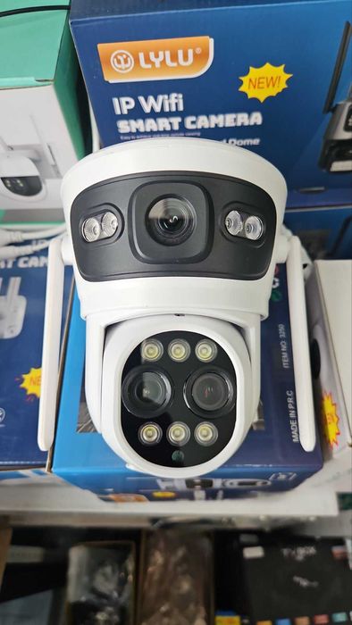 Двойна Smart WiFi безжична IP камера 10MP нощно виждане 10 zoom