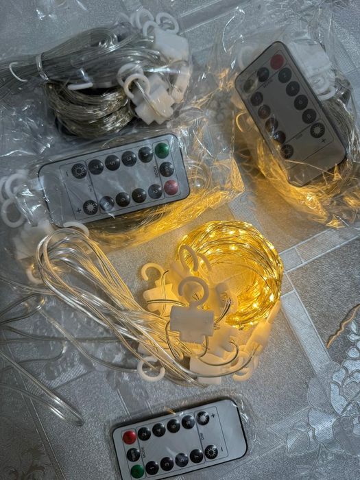 Гирлянда Водопад Дождик на окно