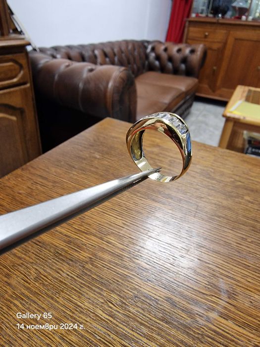 ‼️ Златен Пръстен с багети ‼️ - Заложна къща Галерия 65