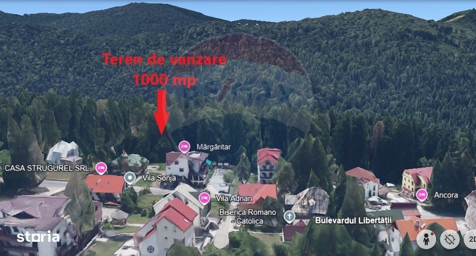 Teren Predeal zona Cioplea, 1000mp