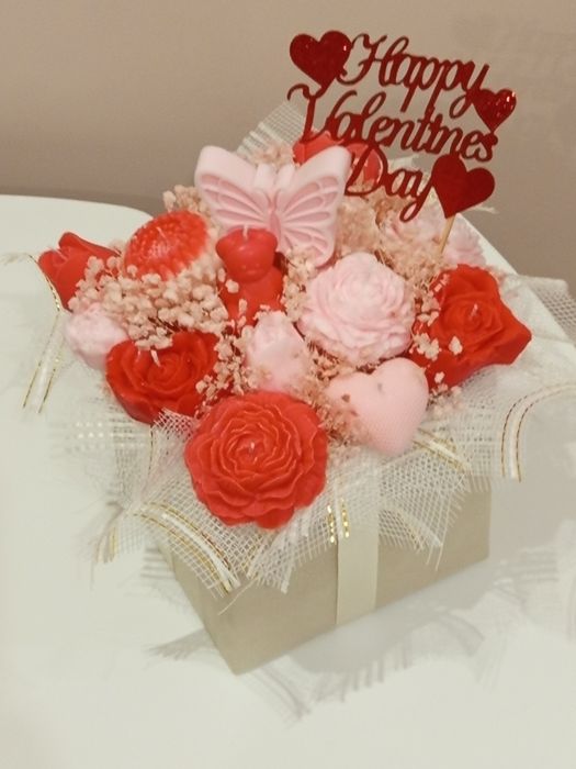 Букети от соев восък в луксозна кутия