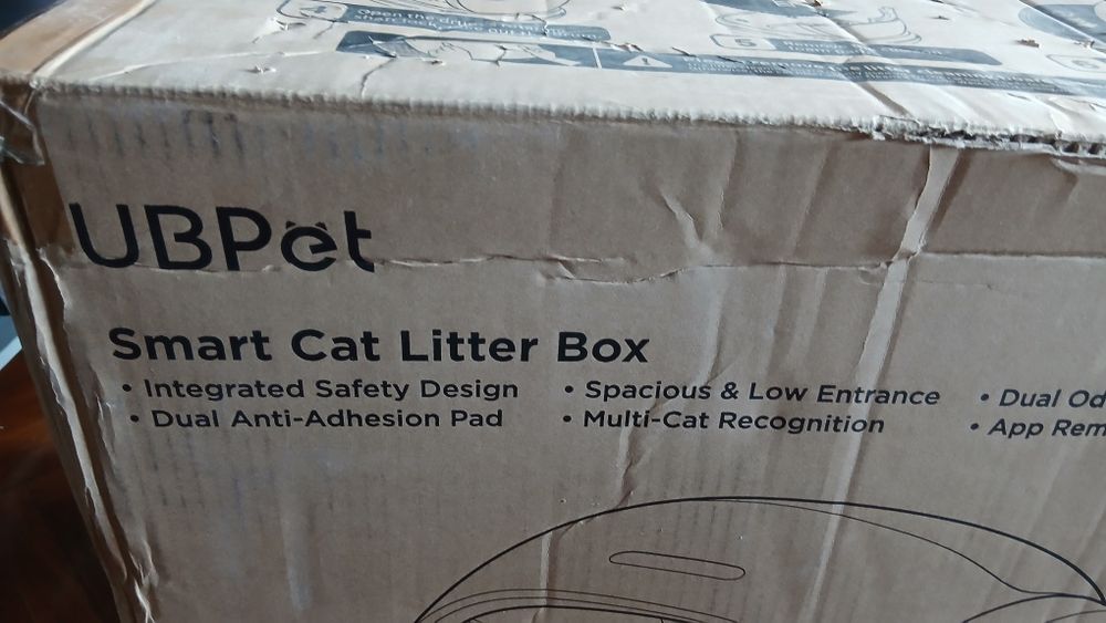 UBPet C20 интелигентна самопочистваща се котешка тоалетна, бял