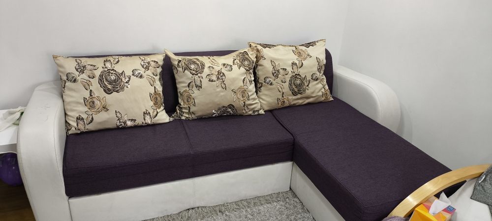 Colțar stofă stare bună