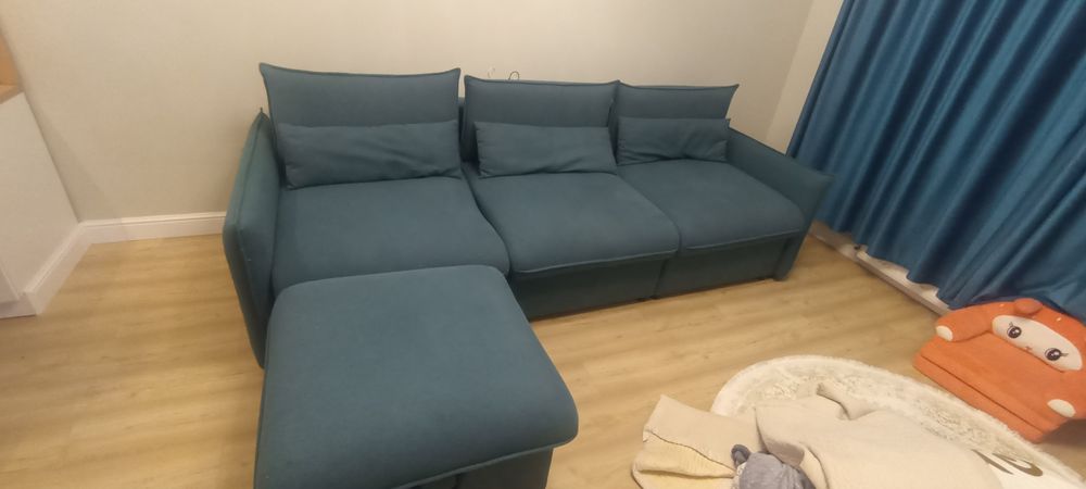 Диван с пуфом "Союз" 2.7м