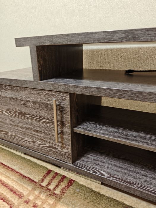 Тумба под ТВ, темно серая