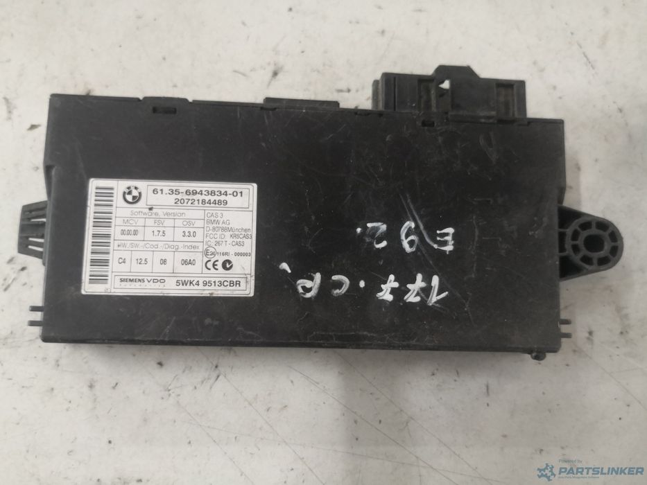 Modul Cas Bmw 3 V Coupe (E92) [ 2005 - 2013 ] Siemens 5Wk49513Cbr Oem