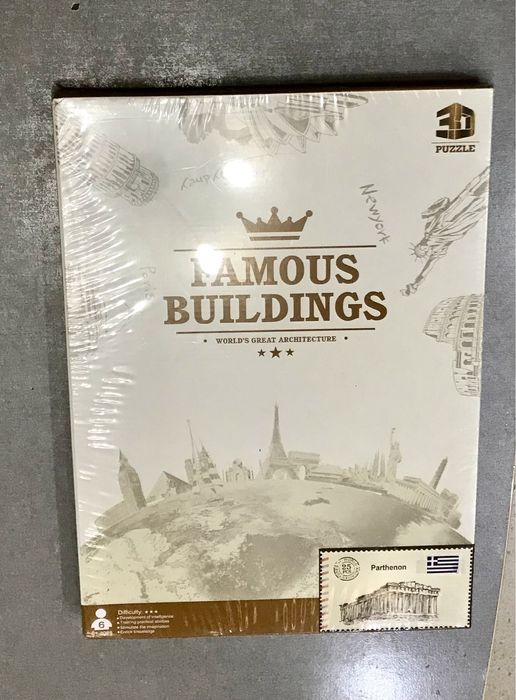 3D пъзел чисто нов Famous Building