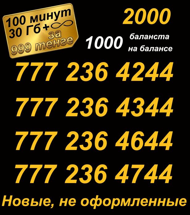Сим карты . Номера Билайн. Серия 777