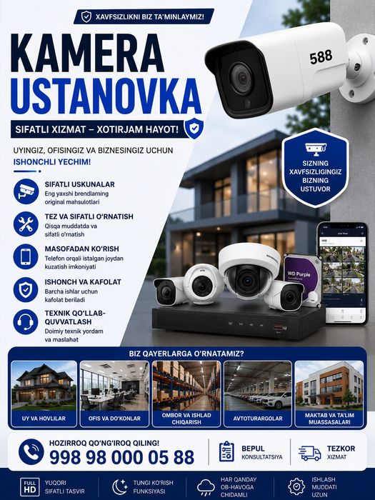 Kamera ustanovka камера установка wifi