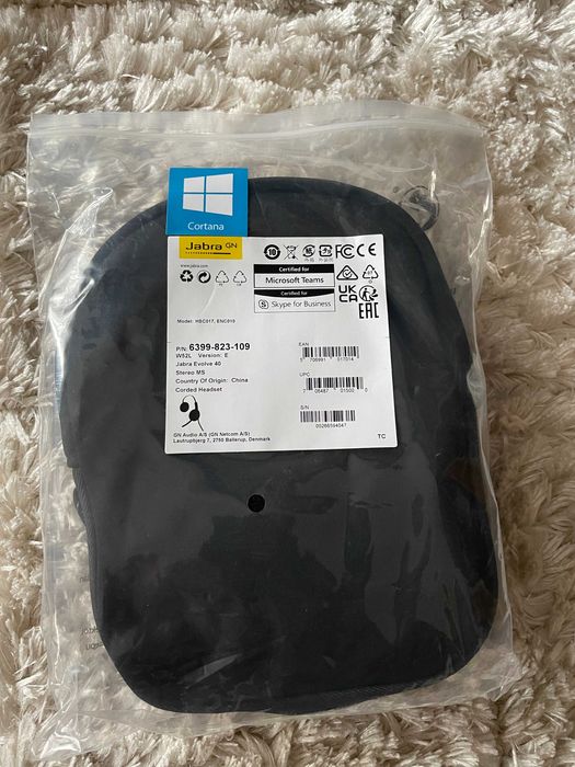 Casti PC Bluetooth microfon JabraGN Evolve40 65 NOU SIGILAT Platronics