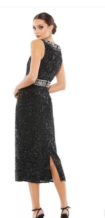 Вечернее черное платье американского бренда Mac Duggal 6 размер США