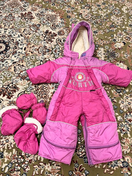 Комбенизон зимний для девочек
