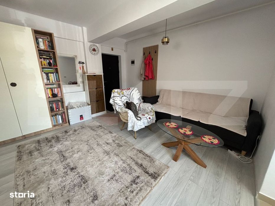 Apartament 2 camere, 45 mp, complet mobilat, parcare, zona Valea Lupul