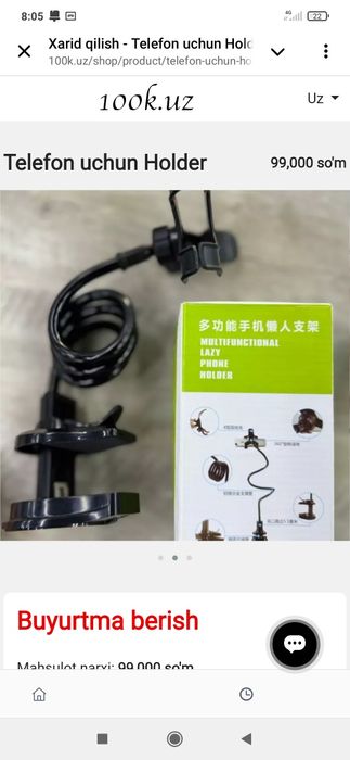 Telefon uchun holder