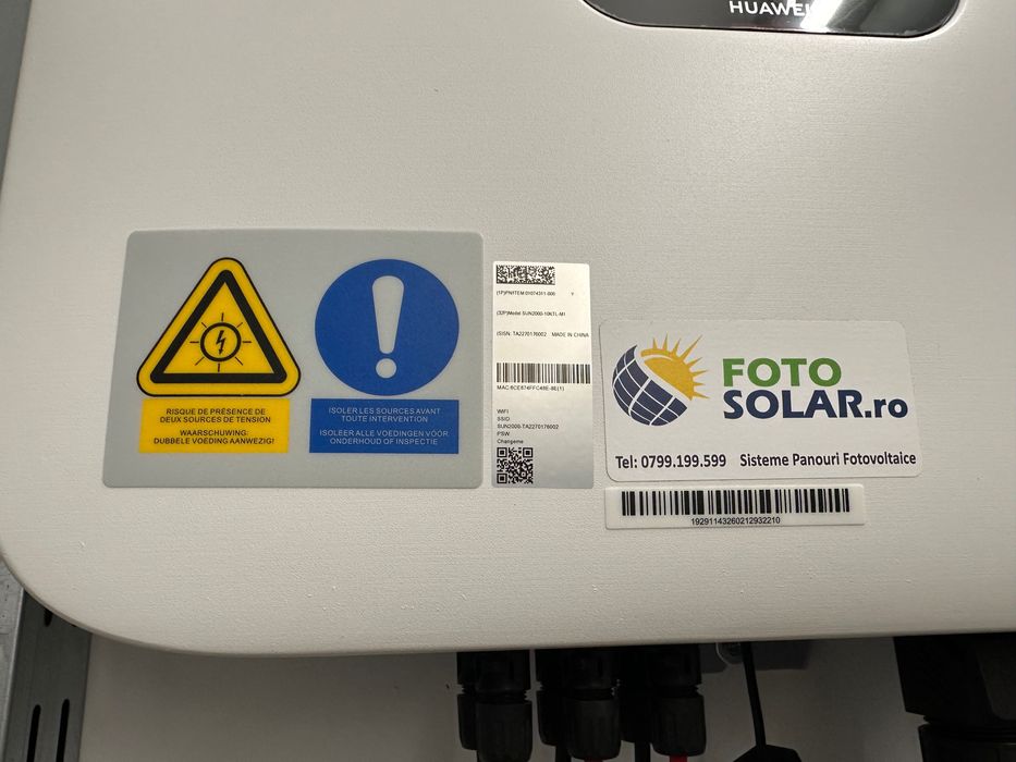 Invertor Huawei 10Kw Trifazat - 2buc