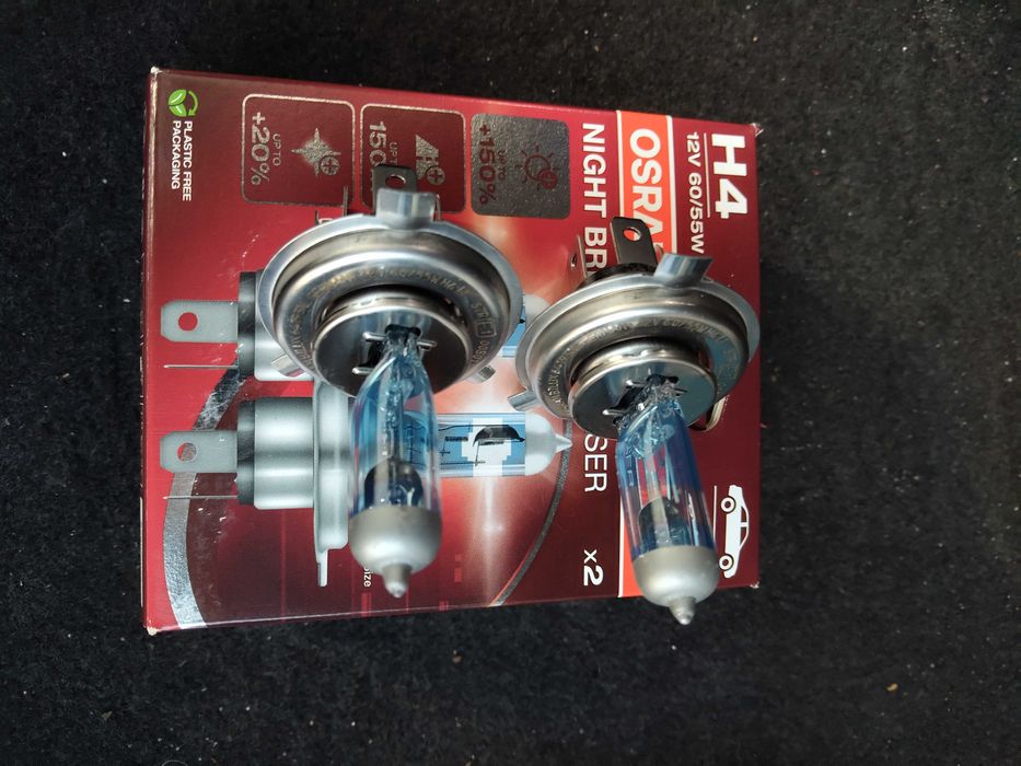 Kрушки  Osram night breaker laser + limastar h4 бяла светлина подарък!