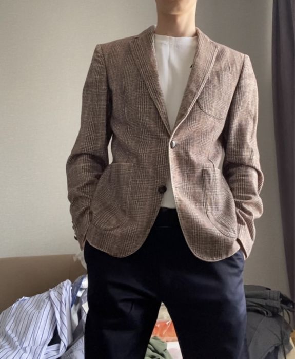 Мужской пиджак, рубашка, zara