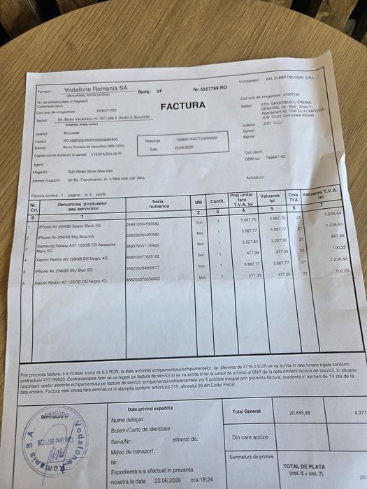IPhone 17 AIR 256GB Sigilate/Garanție