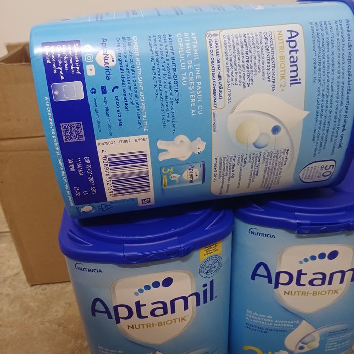 Lapte praf Aptamil  2/3 ani, noi cu etichetă