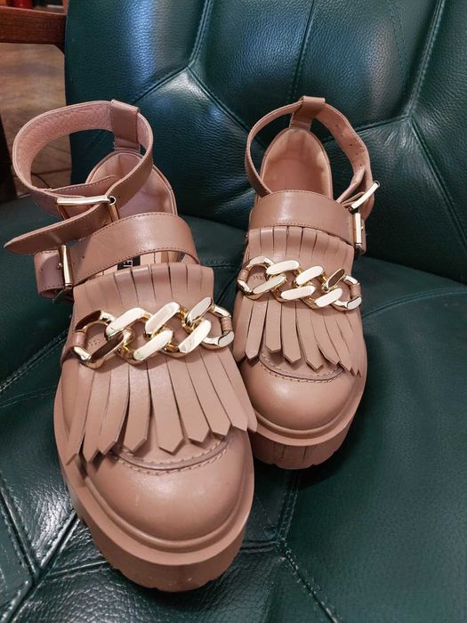 Pantofi Musette piele naturală