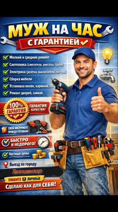 Муж на час. Сантехник. Электрик