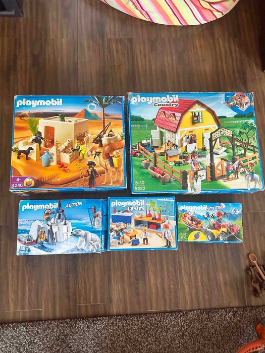 Комплекти Плеймобил Playmobil Египет,зоопарк,каубой,замък,фигурки,робот