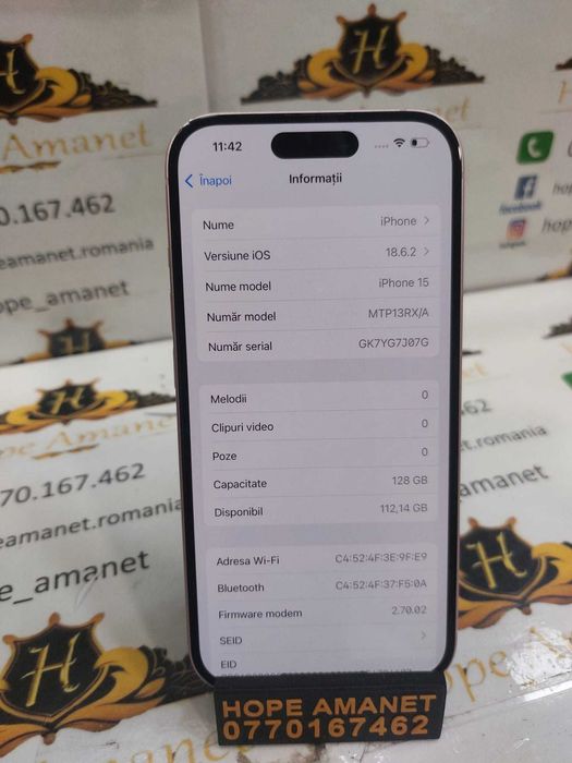 HOPE AMANET P12/ iPhone 15/Baterie 85% #18354