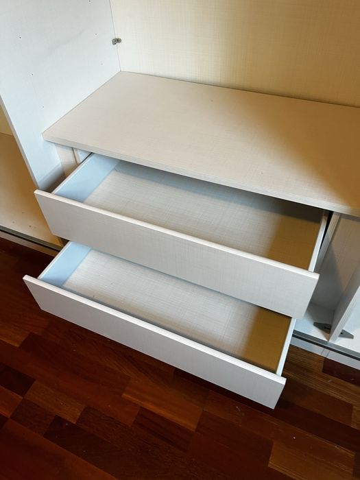 Dressing/Dulap 300/221/60 cm 3 usi culisante sticla gri deschis