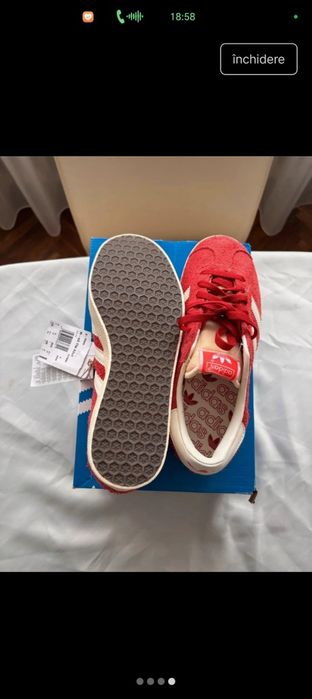 Adidasi Gazelle,piele intoarsa,marimea 36 2/3,noi,xu eticheta
