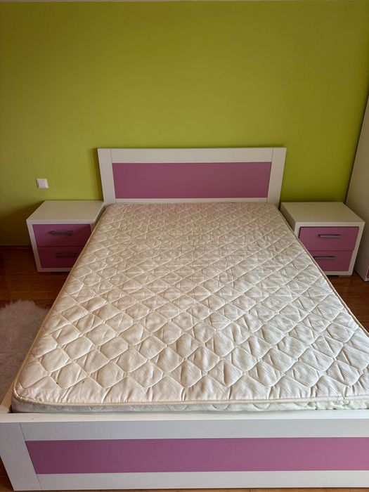 DISPONIBIL PENTRU LIVRARE IN SEPTEMBRIE Set dormitor copii, nou nout facut la comanda salteaua cadou