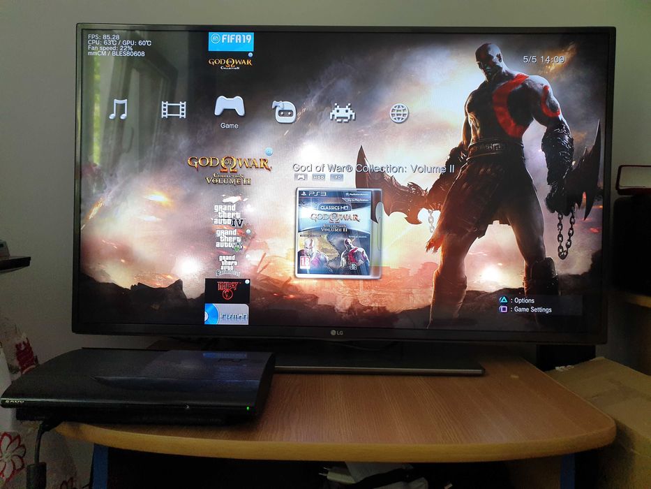 PS3 modat HEN 250 GB + 30 jocuri (GTA V, Red Dead, God of War, NFS)