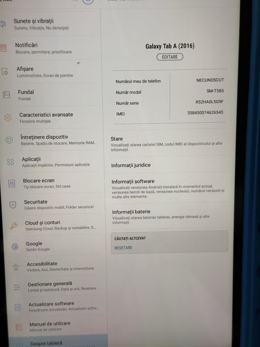 Tableta samsung galaxy A