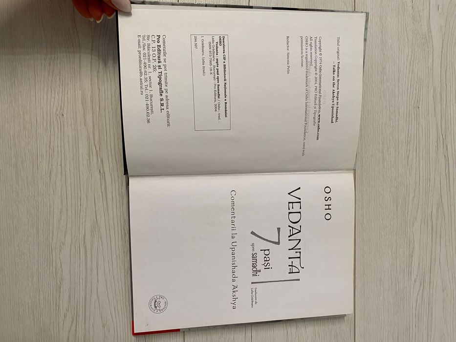 Vedanta - 7 pasi spre Samadhi de OSHO