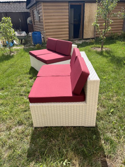 Диван ротанговый офисная,для террассы, летников, бани.