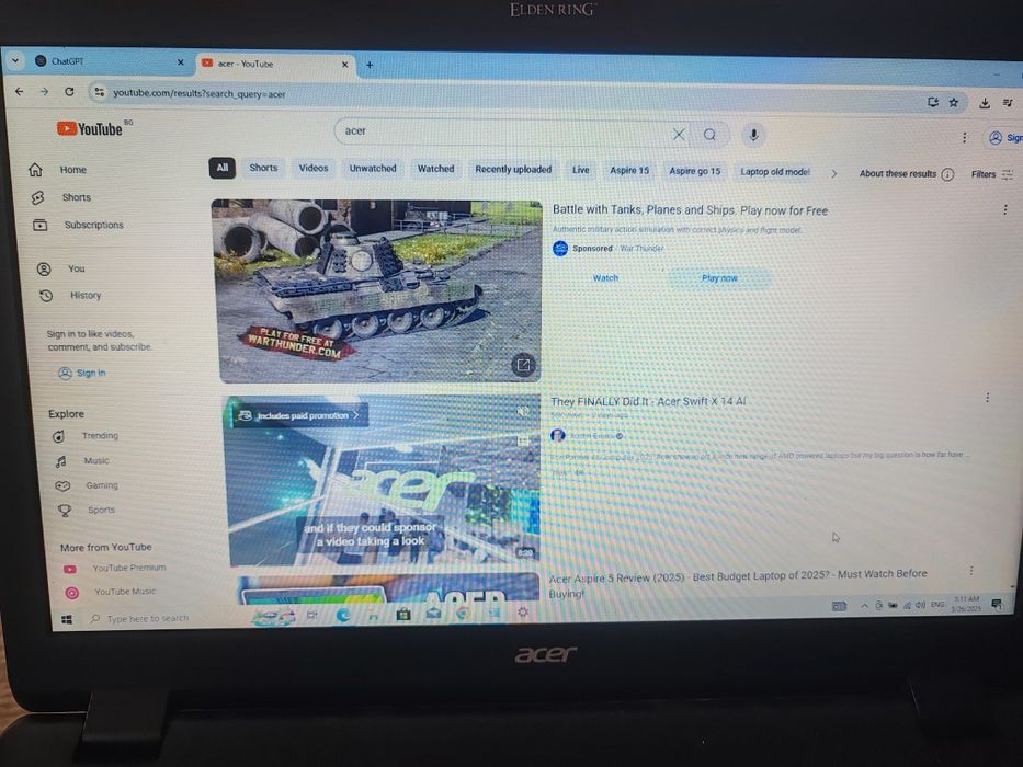 Laptop Acer ES1-731, 8GB RAM, NVIDIA GeForce910M, HDD500GB, 17.3 inch