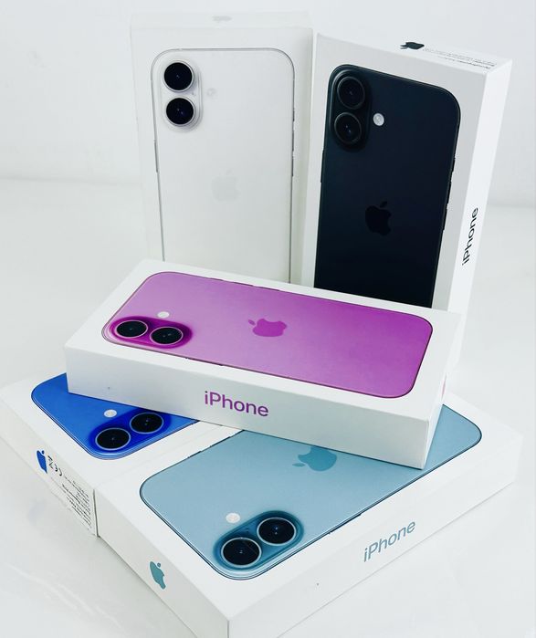 НАЛИЧЕН! Apple iPhone 16 128GB Pink / Black / Ultramarine / White